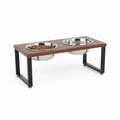 Elevated Stainless Steel Double Diner
